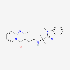 2-Methyl-3-[2-[2-(1-methylbenzimidazol-2-yl)propan-2-ylamino]ethyl]pyrido[1,2-a]pyrimidin-4-one