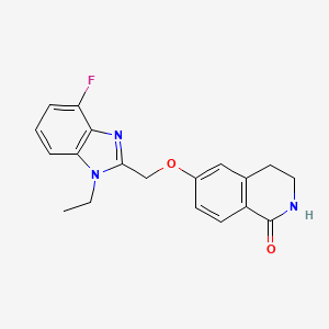 6-[(1-ethyl-4-fluorobenzimidazol-2-yl)methoxy]-3,4-dihydro-2H-isoquinolin-1-one