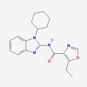 N-(1-cyclohexylbenzimidazol-2-yl)-5-ethyl-1,3-oxazole-4-carboxamide