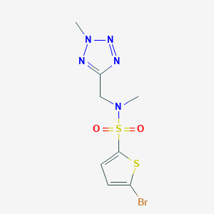 5-bromo-N-methyl-N-[(2-methyltetrazol-5-yl)methyl]thiophene-2-sulfonamide