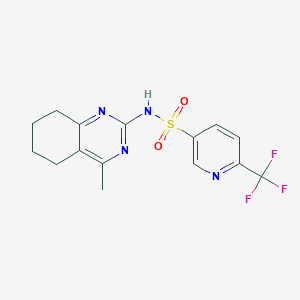 N-(4-methyl-5,6,7,8-tetrahydroquinazolin-2-yl)-6-(trifluoromethyl)pyridine-3-sulfonamide