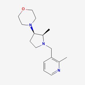 4-[(2R,3R)-2-methyl-1-[(2-methylpyridin-3-yl)methyl]pyrrolidin-3-yl]morpholine