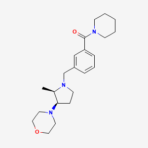 [3-[[(2R,3R)-2-methyl-3-morpholin-4-ylpyrrolidin-1-yl]methyl]phenyl]-piperidin-1-ylmethanone