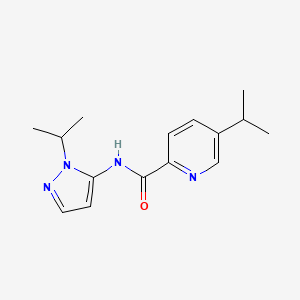 5-propan-2-yl-N-(2-propan-2-ylpyrazol-3-yl)pyridine-2-carboxamide