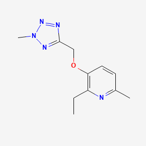 2-Ethyl-6-methyl-3-[(2-methyltetrazol-5-yl)methoxy]pyridine