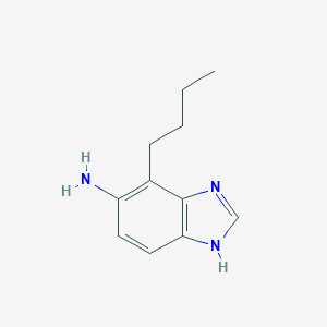 molecular formula C11H15N3 B070374 4-butyl-1H-benzimidazol-5-amine CAS No. 177843-34-4