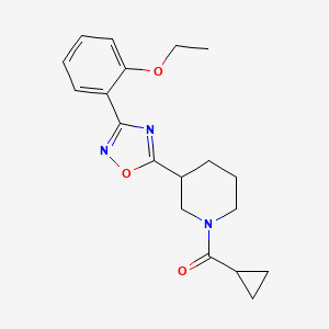 Cyclopropyl-[3-[3-(2-ethoxyphenyl)-1,2,4-oxadiazol-5-yl]piperidin-1-yl]methanone