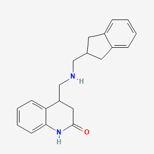 4-[(2,3-dihydro-1H-inden-2-ylmethylamino)methyl]-3,4-dihydro-1H-quinolin-2-one