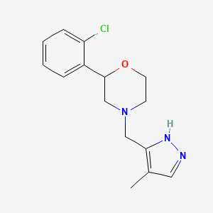 2-(2-chlorophenyl)-4-[(4-methyl-1H-pyrazol-5-yl)methyl]morpholine