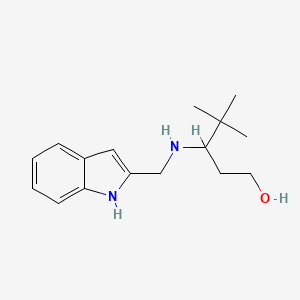 3-(1H-indol-2-ylmethylamino)-4,4-dimethylpentan-1-ol