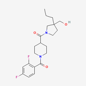 [1-(2,4-Difluorobenzoyl)piperidin-4-yl]-[3-(hydroxymethyl)-3-propylpyrrolidin-1-yl]methanone