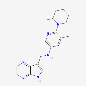 5-methyl-6-(2-methylpiperidin-1-yl)-N-(5H-pyrrolo[2,3-b]pyrazin-7-ylmethyl)pyridin-3-amine