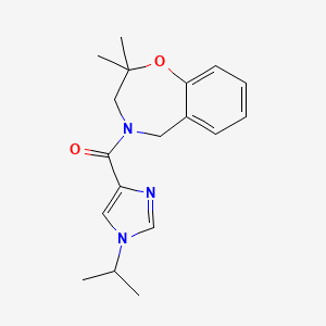 (2,2-Dimethyl-3,5-dihydro-1,4-benzoxazepin-4-yl)-(1-propan-2-ylimidazol-4-yl)methanone