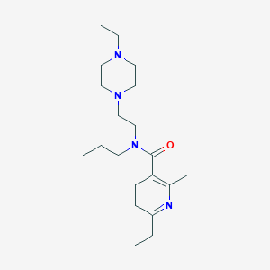 6-ethyl-N-[2-(4-ethylpiperazin-1-yl)ethyl]-2-methyl-N-propylpyridine-3-carboxamide