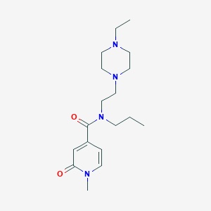 N-[2-(4-ethylpiperazin-1-yl)ethyl]-1-methyl-2-oxo-N-propylpyridine-4-carboxamide