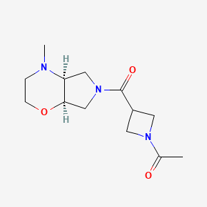 1-[3-[(4aS,7aR)-4-methyl-2,3,4a,5,7,7a-hexahydropyrrolo[3,4-b][1,4]oxazine-6-carbonyl]azetidin-1-yl]ethanone