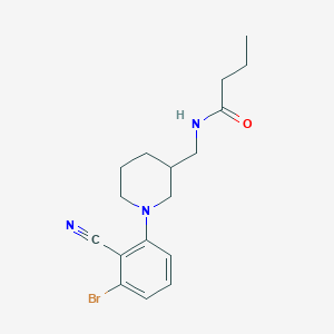 N-[[1-(3-bromo-2-cyanophenyl)piperidin-3-yl]methyl]butanamide