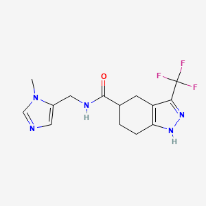 N-[(3-methylimidazol-4-yl)methyl]-3-(trifluoromethyl)-4,5,6,7-tetrahydro-1H-indazole-5-carboxamide