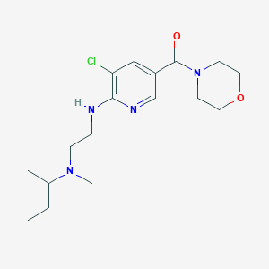 [6-[2-[Butan-2-yl(methyl)amino]ethylamino]-5-chloropyridin-3-yl]-morpholin-4-ylmethanone