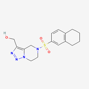 [5-(5,6,7,8-tetrahydronaphthalen-2-ylsulfonyl)-6,7-dihydro-4H-triazolo[1,5-a]pyrazin-3-yl]methanol