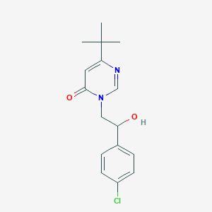 6-Tert-butyl-3-[2-(4-chlorophenyl)-2-hydroxyethyl]pyrimidin-4-one