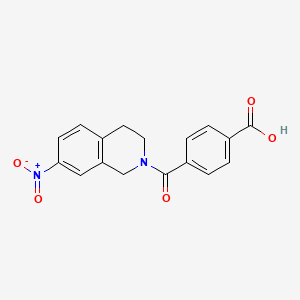 4-(7-nitro-3,4-dihydro-1H-isoquinoline-2-carbonyl)benzoic acid