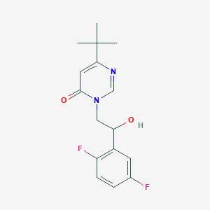 6-Tert-butyl-3-[2-(2,5-difluorophenyl)-2-hydroxyethyl]pyrimidin-4-one