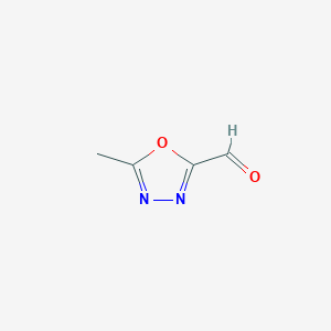 molecular formula C4H4N2O2 B070407 5-甲基-1,3,4-恶二唑-2-甲醛 CAS No. 164024-09-3
