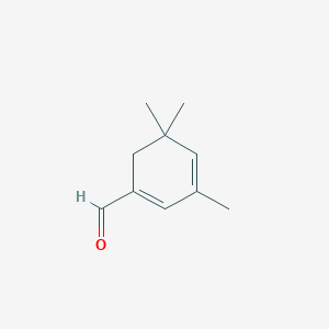 molecular formula C10H14O B070420 3,5,5-Trimethyl-1,3-cyclohexadiene-1-carbaldehyde CAS No. 178160-87-7