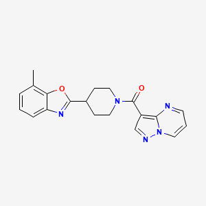 [4-(7-Methyl-1,3-benzoxazol-2-yl)piperidin-1-yl]-pyrazolo[1,5-a]pyrimidin-3-ylmethanone