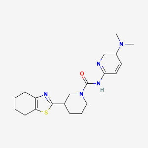 N-[5-(dimethylamino)pyridin-2-yl]-3-(4,5,6,7-tetrahydro-1,3-benzothiazol-2-yl)piperidine-1-carboxamide