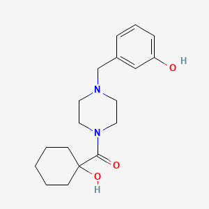 (1-Hydroxycyclohexyl)-[4-[(3-hydroxyphenyl)methyl]piperazin-1-yl]methanone