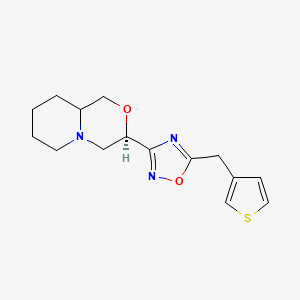 (3R)-3-[5-(thiophen-3-ylmethyl)-1,2,4-oxadiazol-3-yl]-1,3,4,6,7,8,9,9a-octahydropyrido[2,1-c][1,4]oxazine