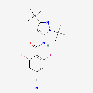 4-cyano-N-(2,5-ditert-butylpyrazol-3-yl)-2,6-difluorobenzamide