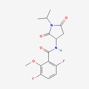 N-(2,5-dioxo-1-propan-2-ylpyrrolidin-3-yl)-3,6-difluoro-2-methoxybenzamide