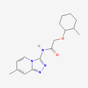 2-(2-methylcyclohexyl)oxy-N-(7-methyl-[1,2,4]triazolo[4,3-a]pyridin-3-yl)acetamide