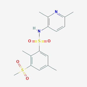 N-(2,6-dimethylpyridin-3-yl)-2,5-dimethyl-3-methylsulfonylbenzenesulfonamide