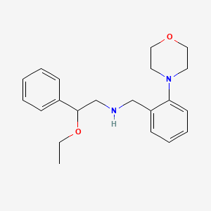 2-ethoxy-N-[(2-morpholin-4-ylphenyl)methyl]-2-phenylethanamine