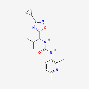 1-[1-(3-Cyclopropyl-1,2,4-oxadiazol-5-yl)-2-methylpropyl]-3-(2,6-dimethylpyridin-3-yl)urea