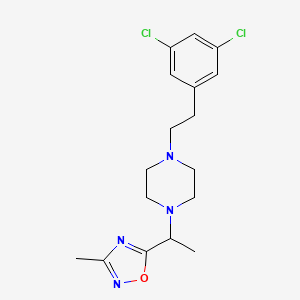 5-[1-[4-[2-(3,5-Dichlorophenyl)ethyl]piperazin-1-yl]ethyl]-3-methyl-1,2,4-oxadiazole