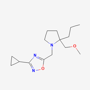 3-Cyclopropyl-5-[[2-(methoxymethyl)-2-propylpyrrolidin-1-yl]methyl]-1,2,4-oxadiazole