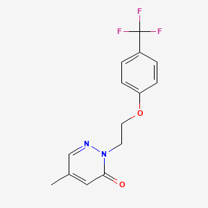 5-Methyl-2-[2-[4-(trifluoromethyl)phenoxy]ethyl]pyridazin-3-one