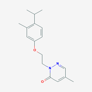 5-Methyl-2-[2-(3-methyl-4-propan-2-ylphenoxy)ethyl]pyridazin-3-one