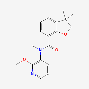 N-(2-methoxypyridin-3-yl)-N,3,3-trimethyl-2H-1-benzofuran-7-carboxamide