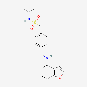 N-propan-2-yl-1-[4-[(4,5,6,7-tetrahydro-1-benzofuran-4-ylamino)methyl]phenyl]methanesulfonamide