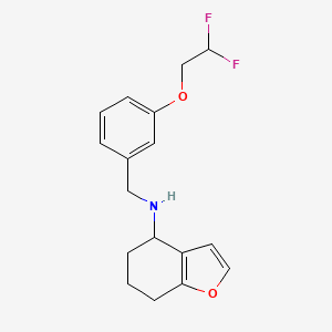 N-[[3-(2,2-difluoroethoxy)phenyl]methyl]-4,5,6,7-tetrahydro-1-benzofuran-4-amine