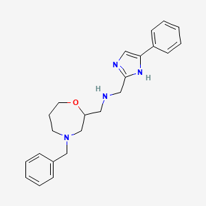 1-(4-benzyl-1,4-oxazepan-2-yl)-N-[(5-phenyl-1H-imidazol-2-yl)methyl]methanamine