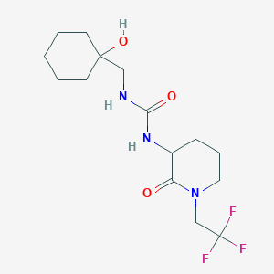 1-[(1-Hydroxycyclohexyl)methyl]-3-[2-oxo-1-(2,2,2-trifluoroethyl)piperidin-3-yl]urea