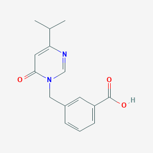 3-[(6-Oxo-4-propan-2-ylpyrimidin-1-yl)methyl]benzoic acid