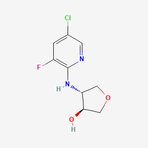 (3S,4R)-4-[(5-chloro-3-fluoropyridin-2-yl)amino]oxolan-3-ol